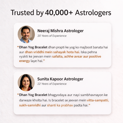 Rinmukteshwar Siddh Dhan Yog™ Bracelet (Pure Natural Stones)
