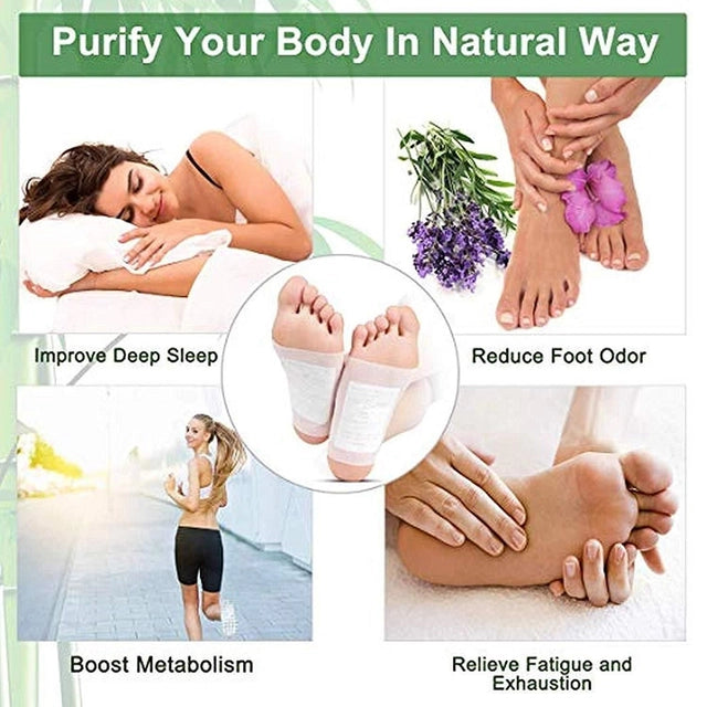 Premium Natural Detox Foot Patches For Weight Loss & Overall Wellness Pack of 20 [Buy 1 GET 1]