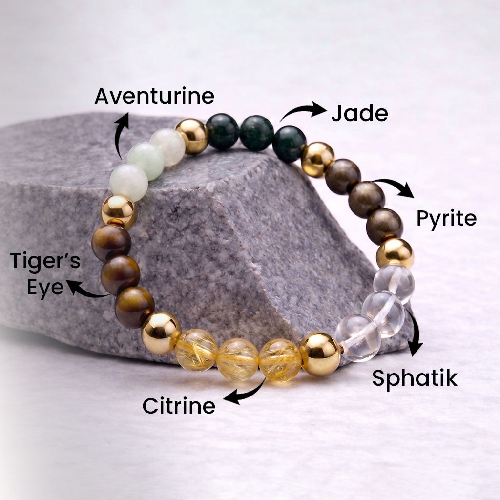 Rinmukteshwar Siddh Dhan Yog™ Bracelet (Pure Natural Stones)